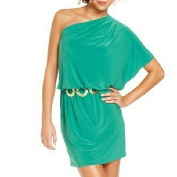 Royal Blue One Shoulder Dress - Picture 4 of 4